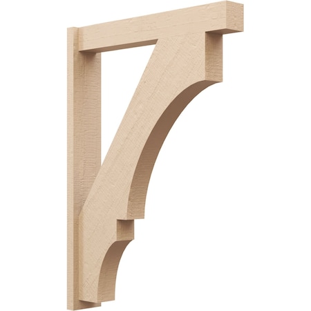 Ekena Millwork 5 1/2-in W x 30-in D x 42-in H Balboa Block Rough Cedar Woodgrain TimberThane Outlooker, Primed Tan OUTUR055X30X42BOA44RCPR